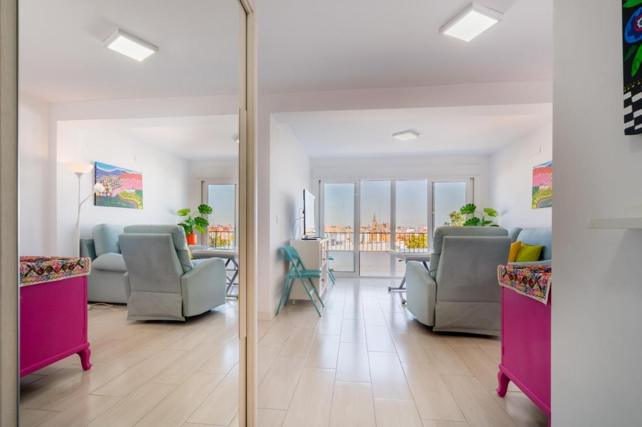Ferienwohnung Wide And Colourful- 3Bd 1Bth- Triana Sevilla Exterior foto